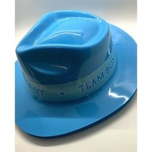 9 PACK GENDER REVEAL Adult Fedora Hats Blue BABY SHOWER 9 HATS Amscan Team Boy